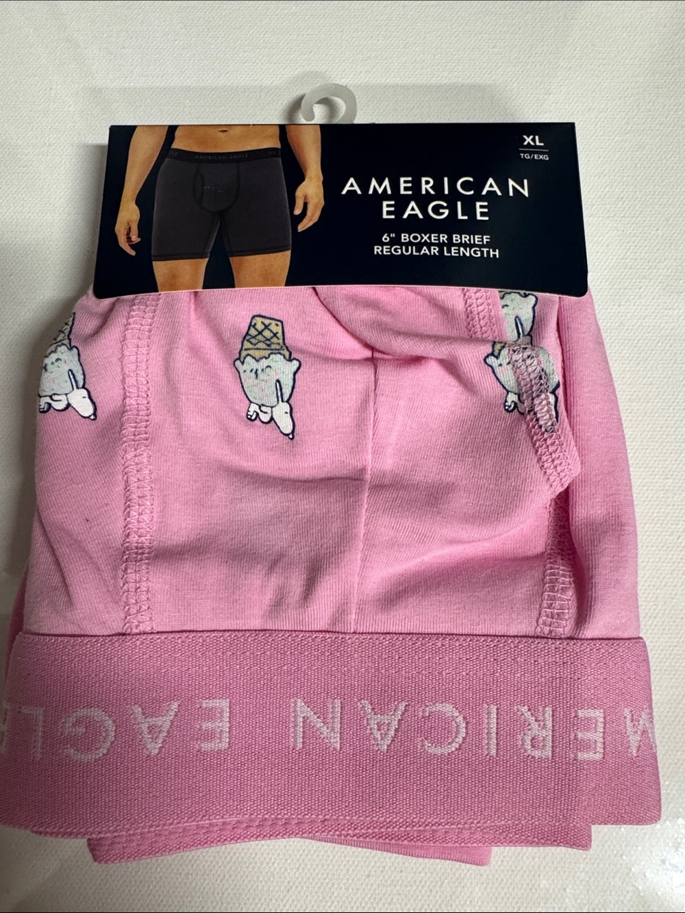 Snoopy Boxer Briefs Mens XL American Eagle Pink